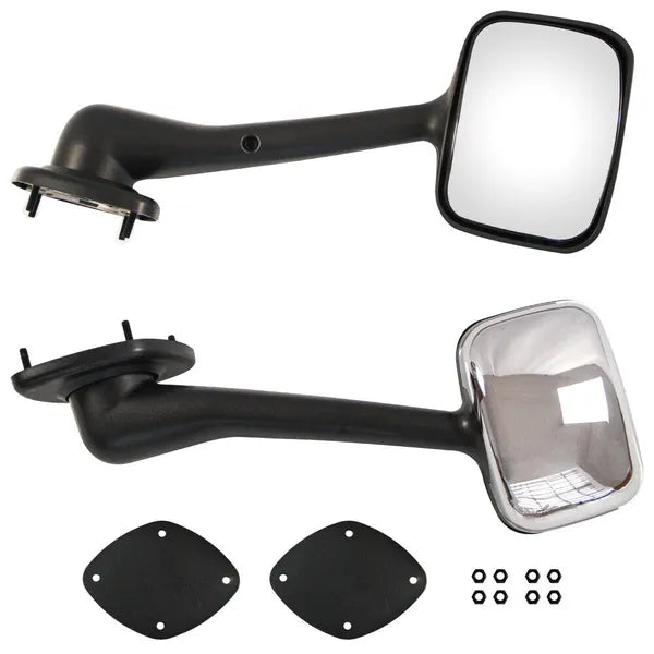 2PCS Hood Mirror Fit for Freightliner Cascadia 2008-2016, Pair Hood Mirrors Kit Trucks Driver Left And Passenger Side Pair (Chrome Cover)