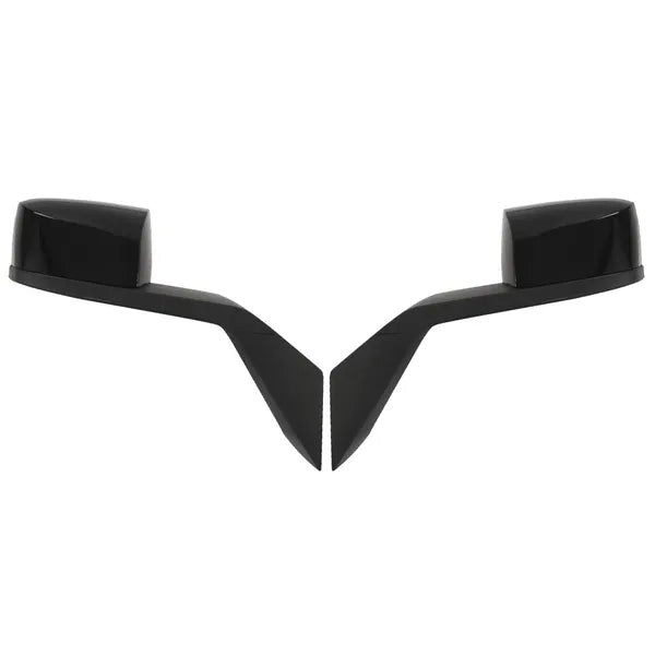 Black Hood Mirror Pair Assembly Set with Mounting Kit for Volvo VNL 2000-2015 – Driver + Passenger Side