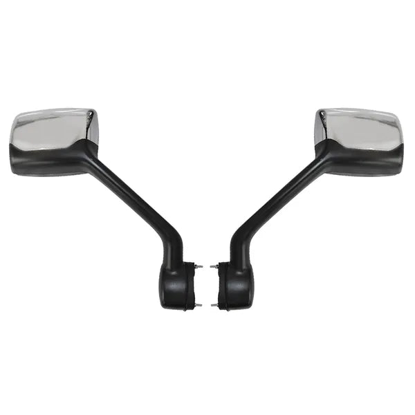 Chrome Hood Mirror Pair Fit for Kenworth T680 (2013-2020), Peterbilt 579 (2010-2017) & Peterbilt 587 (2010-2017), Driver & Passenger Sides