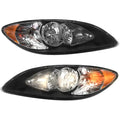 Headlights Assembly Fit for 2008-2016 International ProStar, Halogen Headlamps Assembly, Driver and Passenger Side (Black)