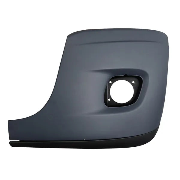 Heavy-Duty Driver Side Bumper End Cover with Fog Light Hole — Fits Freightliner Cascadia 2008–2017