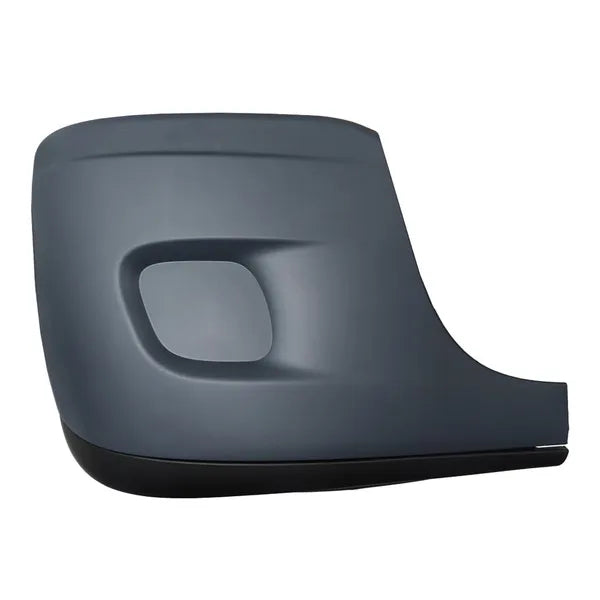 Heavy-Duty Passenger Side Bumper End Cover without Fog Light Hole — Fits Freightliner Cascadia 2008–2017
