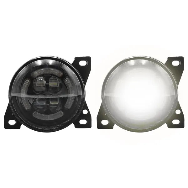 LED Fog Lights Pair Assembly — Fits Kenworth T660 2014–2021, Peterbilt 579 2013–2015 & 587 2011–2015 (2 Pcs)