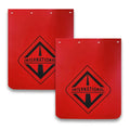 Heavy-Duty Rubber Mud Flaps for Semi Trucks – 2PCS 24"x30" Tractor Trailer Splash Guards